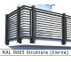 RAL 9005 štruktúra (čierna) 