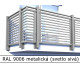 RAL 9006 metalická (svetlo sivá) 