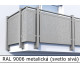 RAL 9006 metalická (svetlo sivá) 
