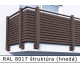 RAL 8017 štruktúra (hnedá) 