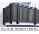 RAL 9005 štruktúra (čierna) 