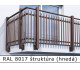 RAL 8017 štruktúra (hnedá) 