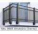 RAL 9005 štruktúra (čierna) 