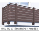 RAL 8017 štruktúra (hnedá) 