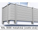 RAL 9006 metalická (svetlo sivá) 