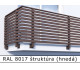 RAL 8017 štruktúra (hnedá) 