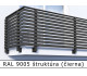 RAL 9005 štruktúra (čierna) 