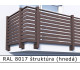 RAL 8017 štruktúra (hnedá) 
